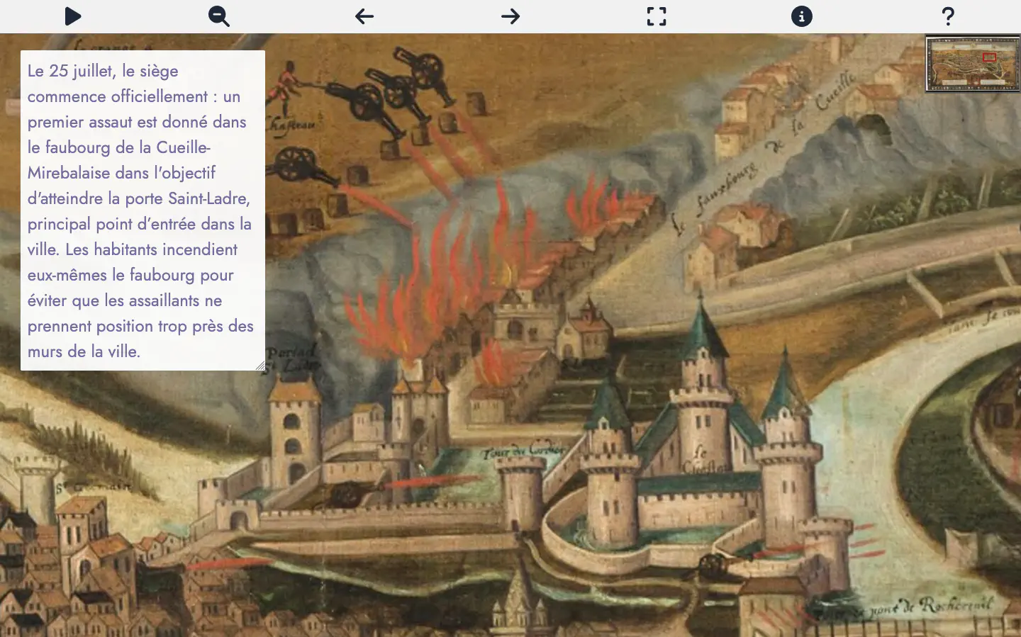 Full screen view
