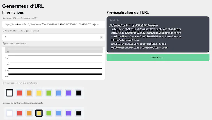 Réglage des paramètres surchargés via l&rsquo;URL